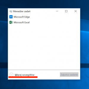 Menadżer zadań - Windows 10